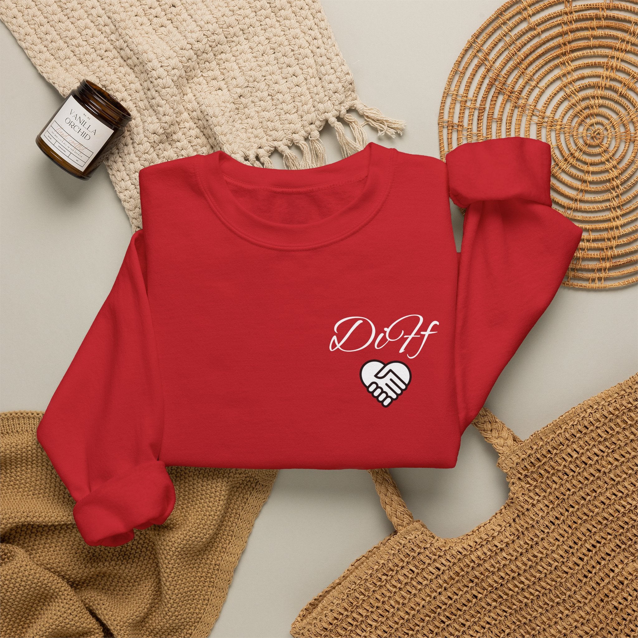DiFf Originals Crewneck Sweatshirt "Red"