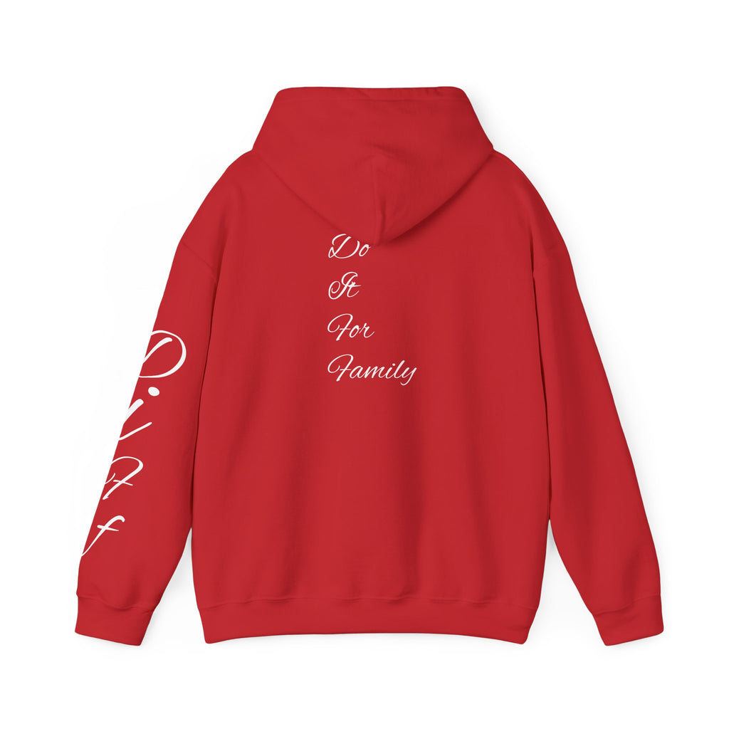DiFf Originals Hoodie "Red" – "Do It For Family" Edition