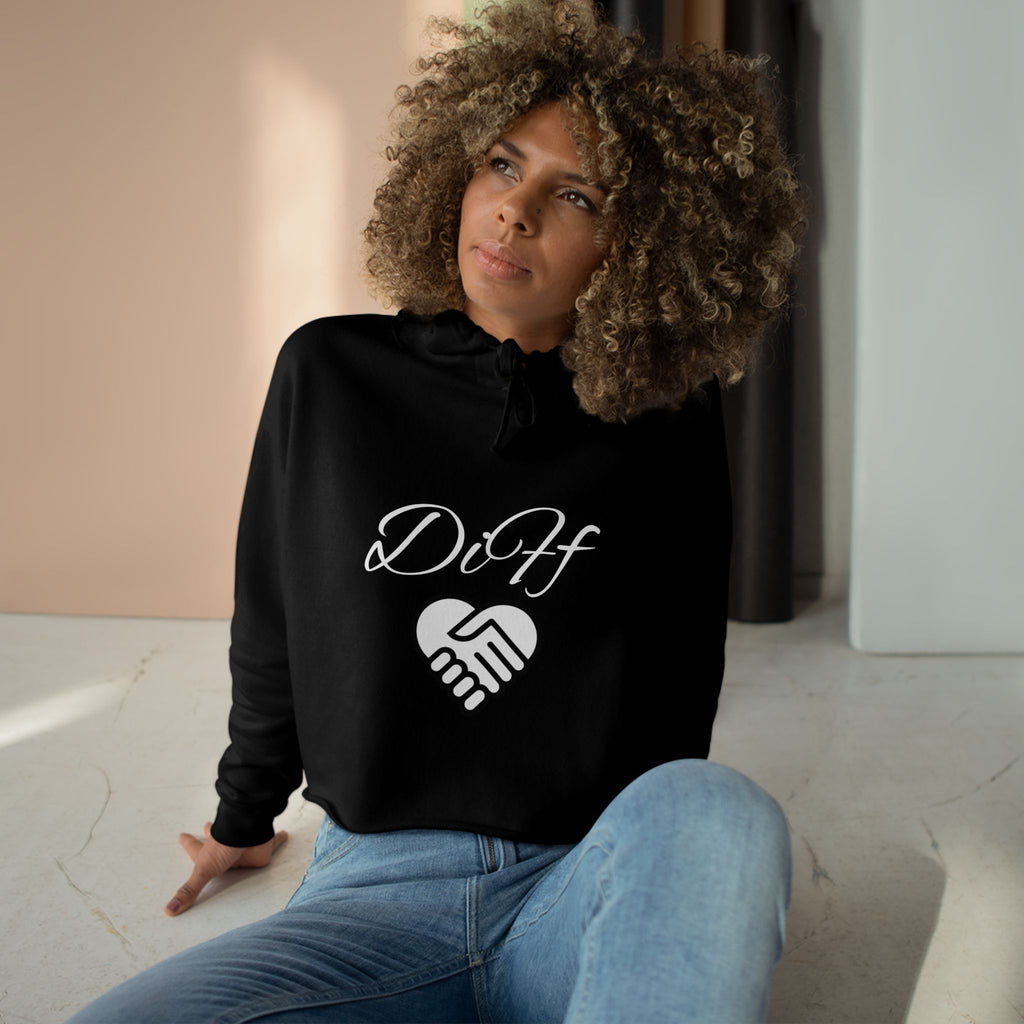 DiFf Originals Crop Hoodie "Black"