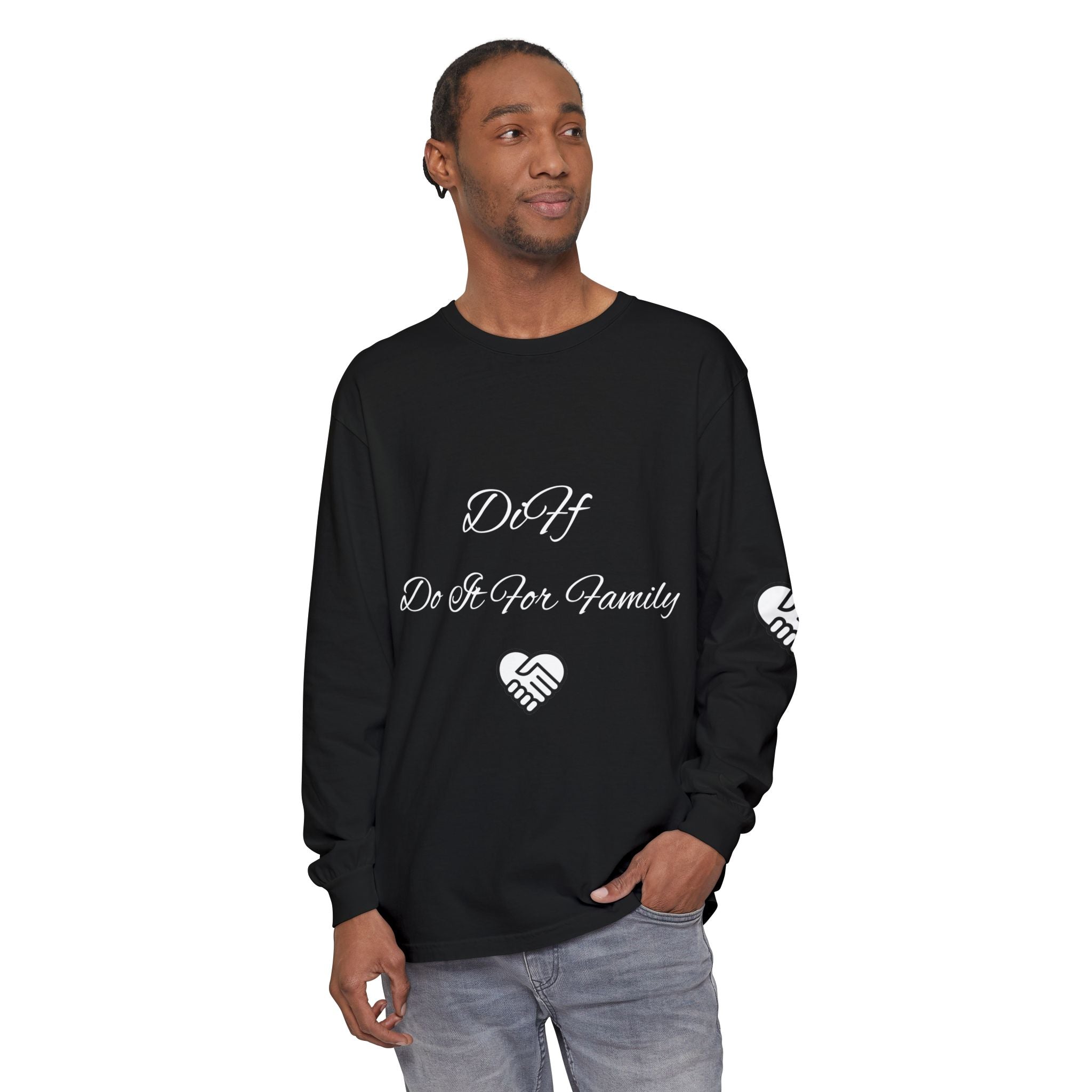 DiFf Originals Long Sleeve Tee "Black" - "Do It For Family" Edition