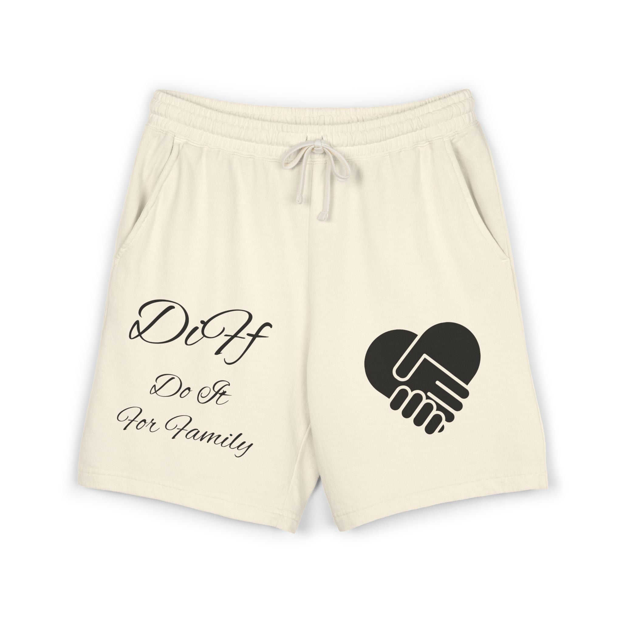 DiFf Originals Lounge Shorts "Khaki"- "Do It For Family" Edition