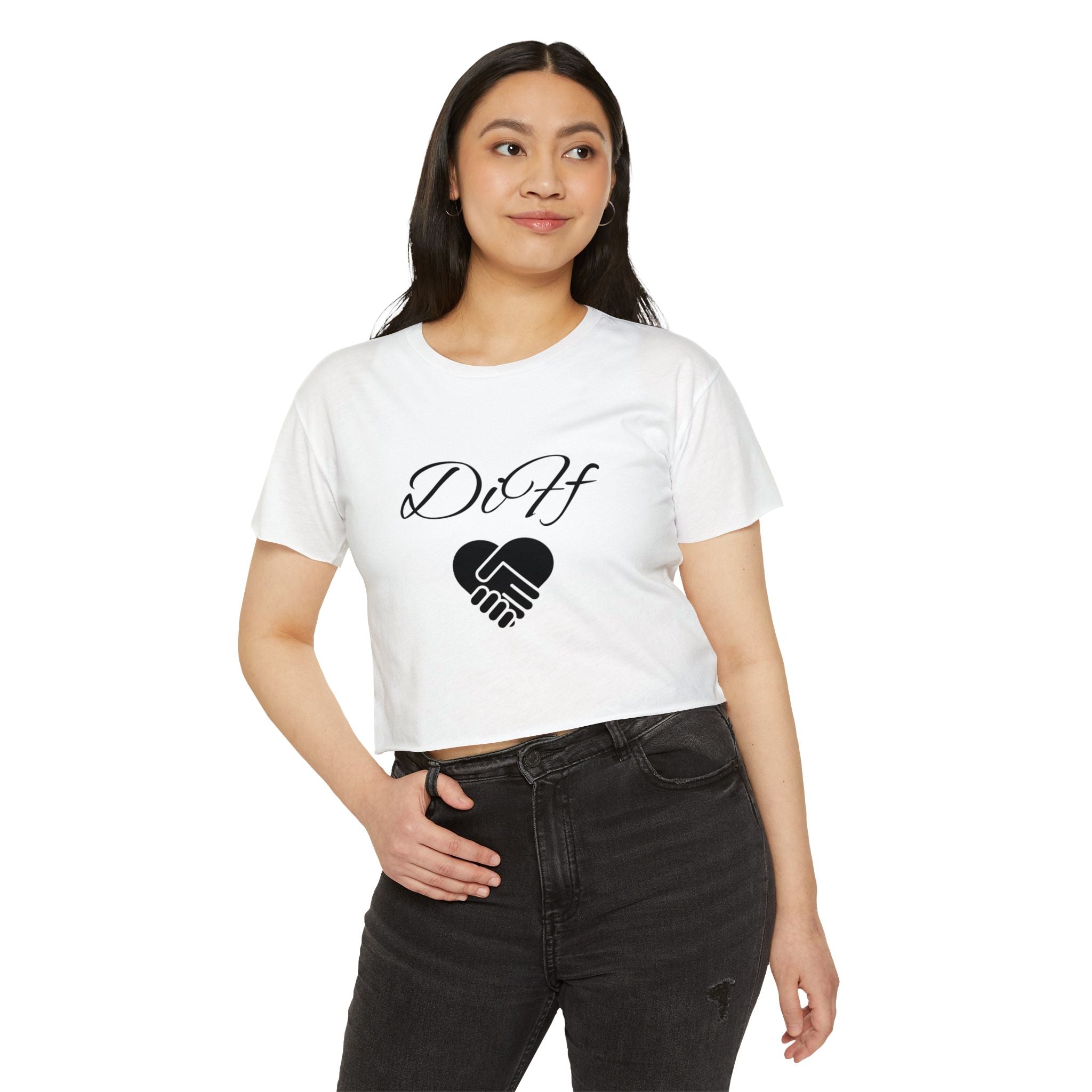 DiFf Originals Crop Top "White"