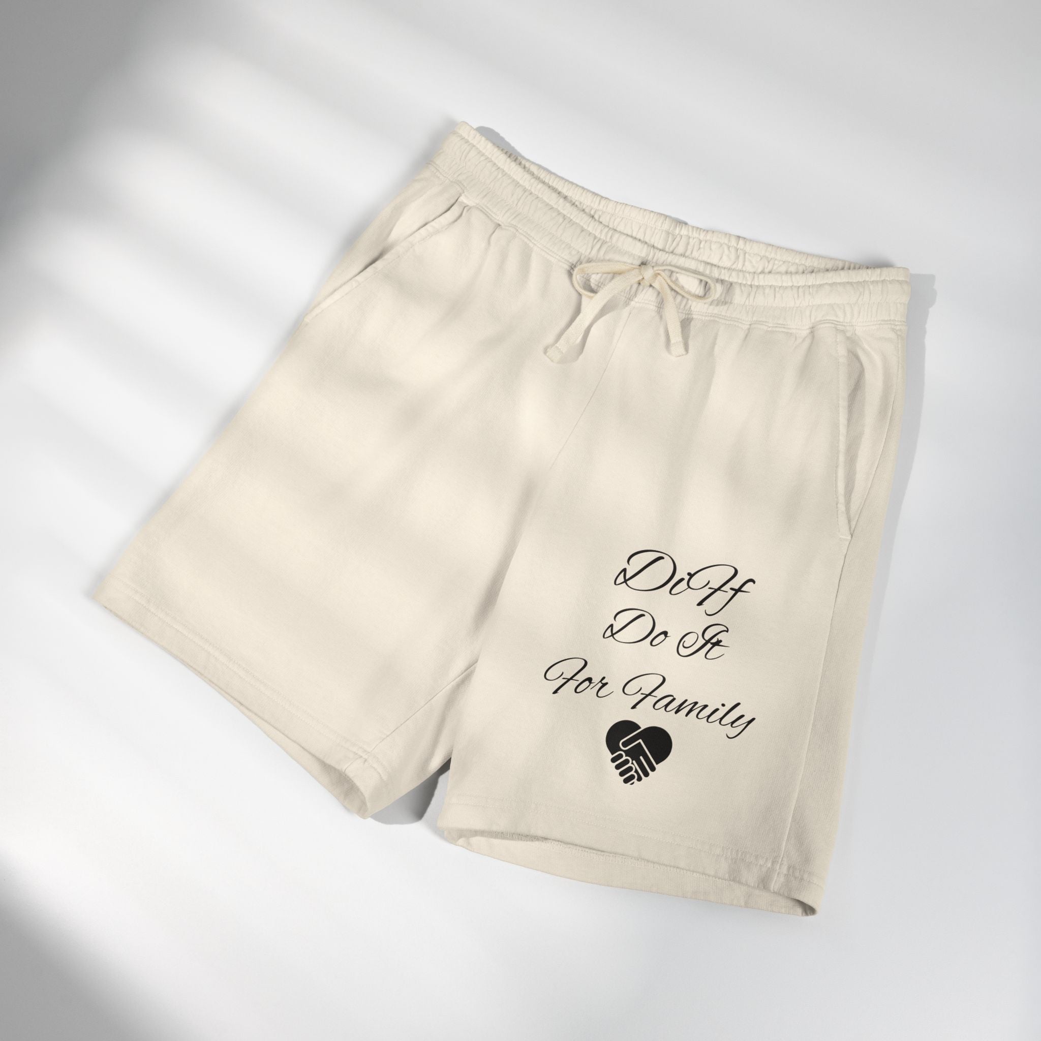DiFf Originals Lounge Shorts "Khaki"- "Do It For Family" Edition