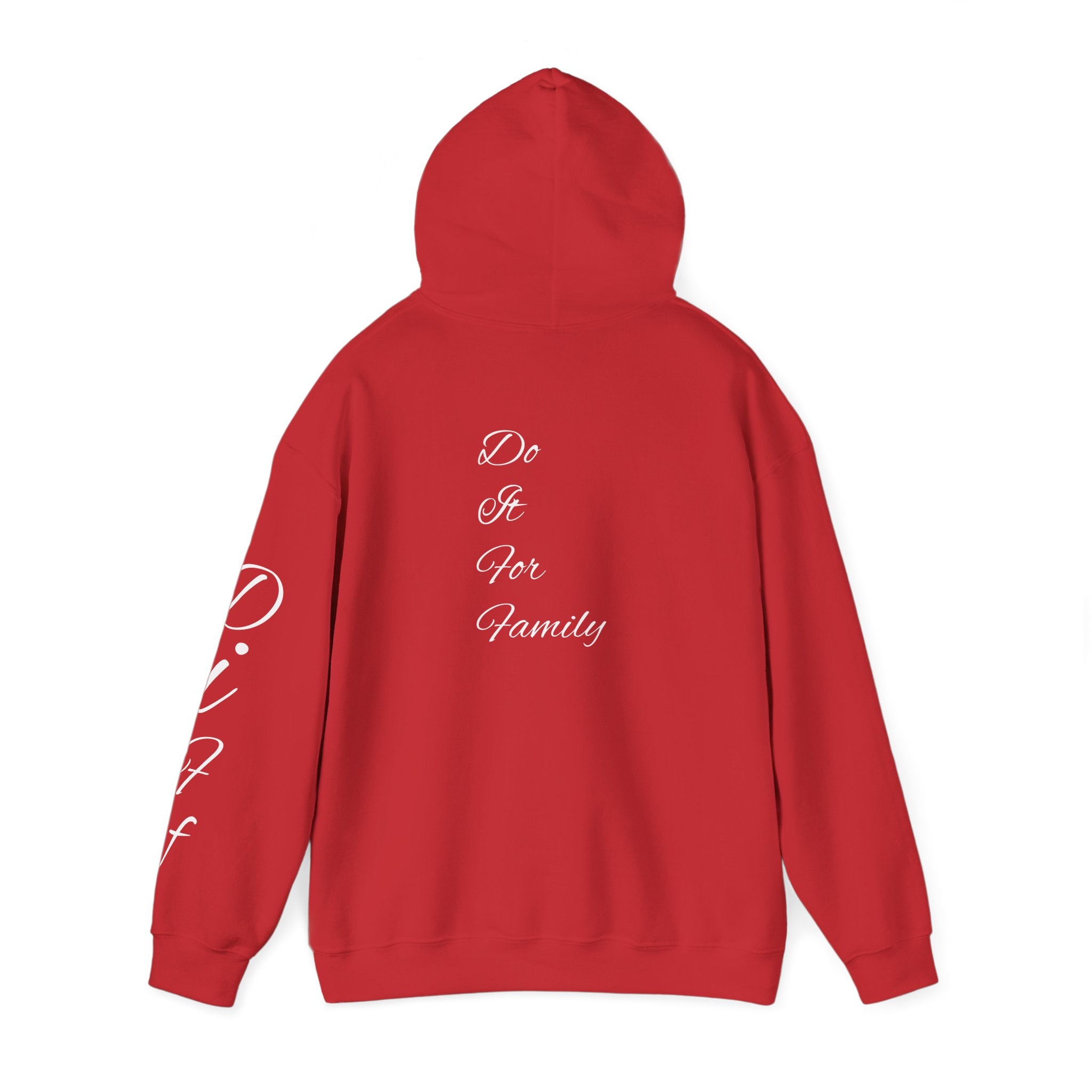 DiFf Originals Hoodie "Red" – "Do It For Family" Edition