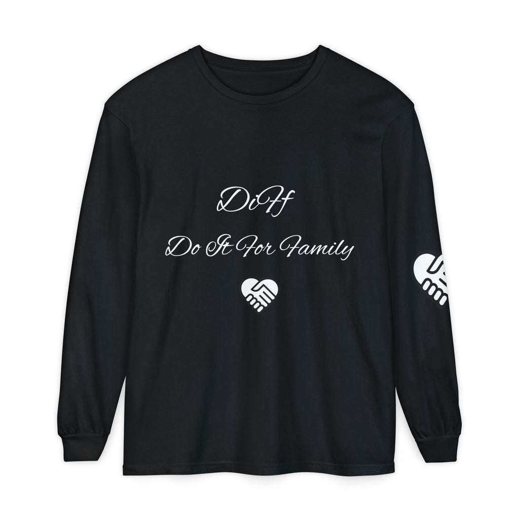 DiFf Originals Long Sleeve Tee "Black" - "Do It For Family" Edition